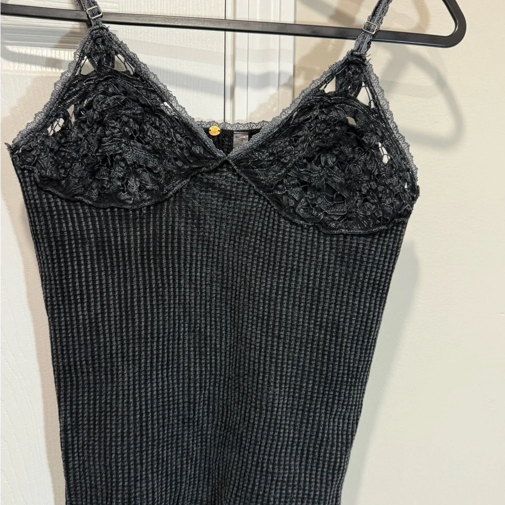 Free People One Knit Cami in Tarmac - Picture 9 of 11